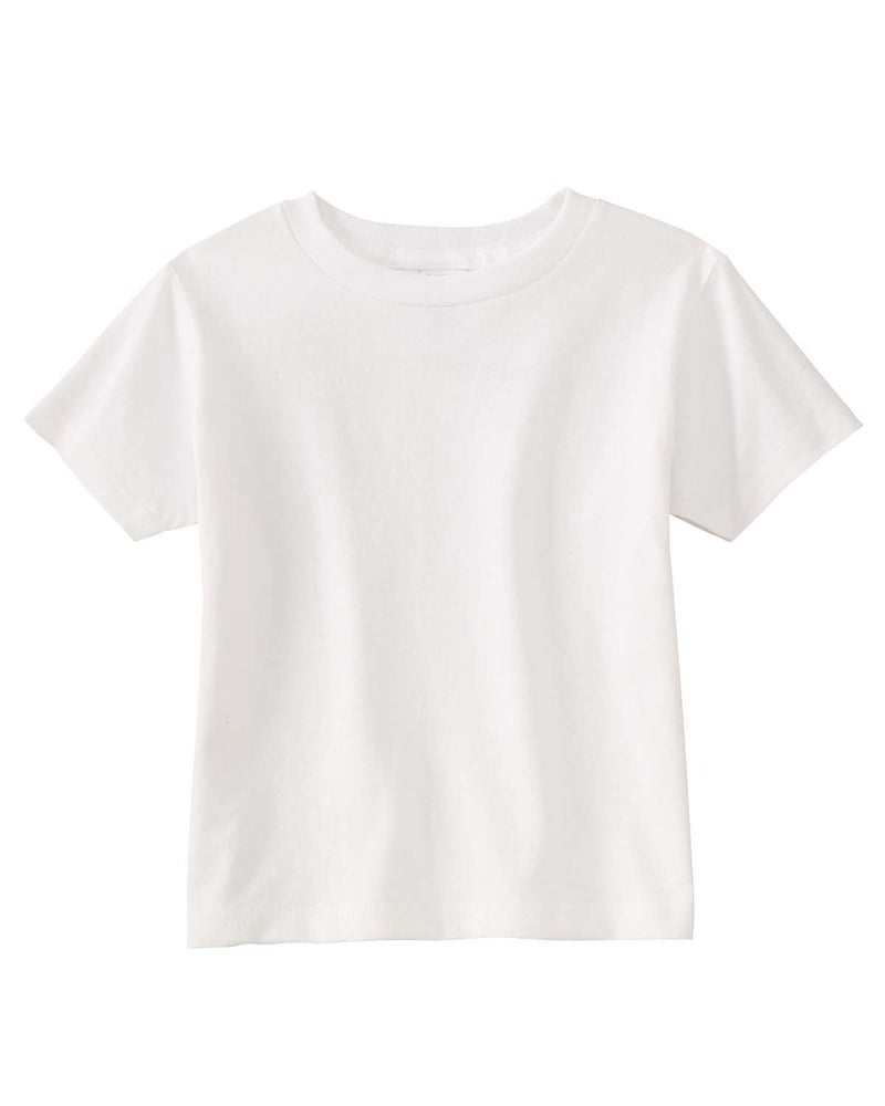 RABBIT SKINS 5.5 oz. Jersey Short-Sleeve T-Shirt (RS3301) White, 2T - Image 2